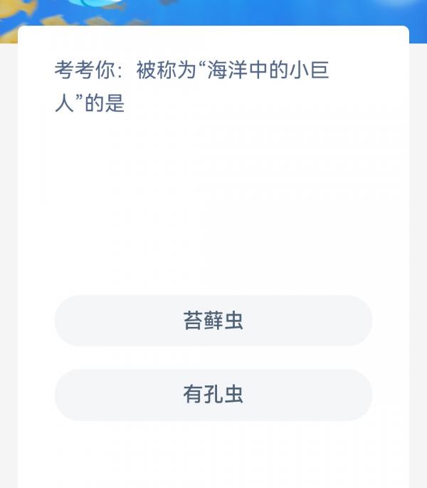 《支付宝》2023神奇海洋科普问答答案3.1