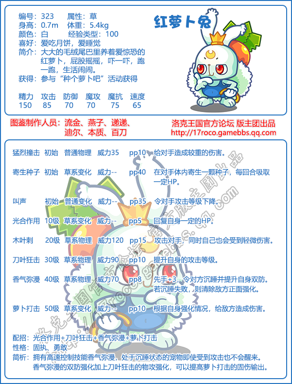 洛克王国红萝卜兔性格技能搭配推荐 性格怎么选择