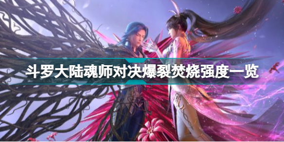 斗罗大陆魂师对决爆裂焚烧魂骨(斗罗大陆魂师对决爆裂焚烧强度一览)「待收藏」