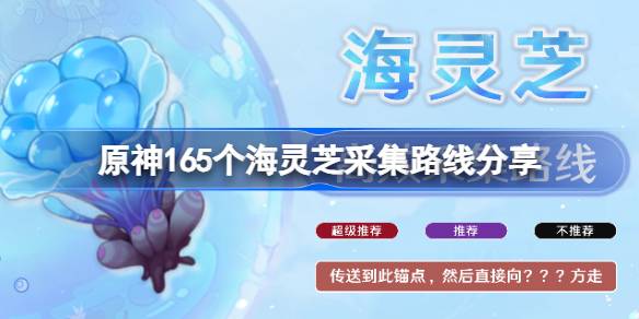                 原神海灵芝全采集路线一览 原神165个海灵芝采集路线分享            