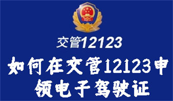 如何在交管12123申领电子驾驶证-在交管12123申领电子驾驶证的方法