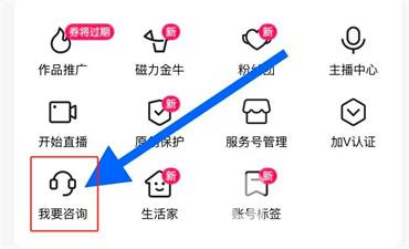 快手如何查看我要咨询