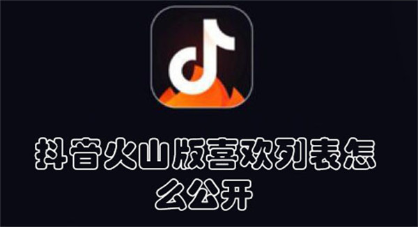 抖音火山版喜欢列表怎么公开-抖音火山版公开喜欢列表的方法