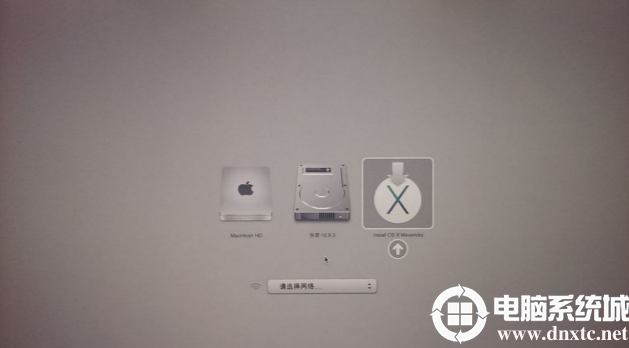 选择安装U盘Install OS X Mavericks