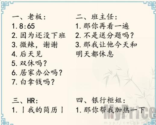 这不是汉字打工人的一天如何过 打工人的一天完美化解尴尬通关攻略