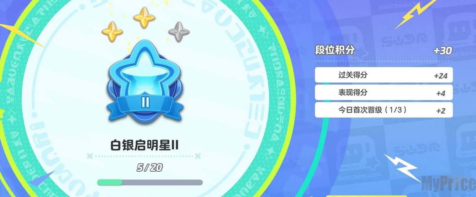 元梦之星排位段位等级排名一览 排位段位图加分怎么算