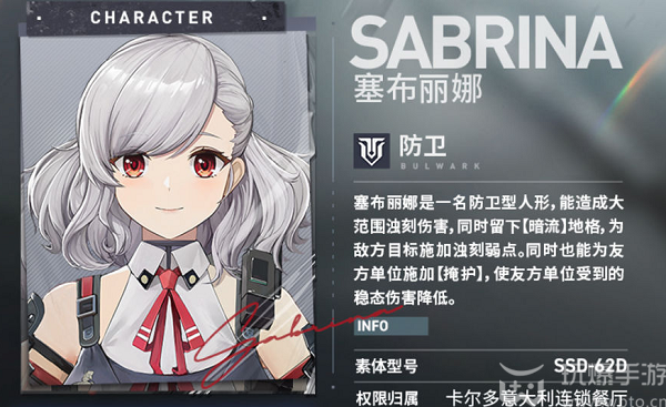 少女前线2追放塞布丽娜角色介绍