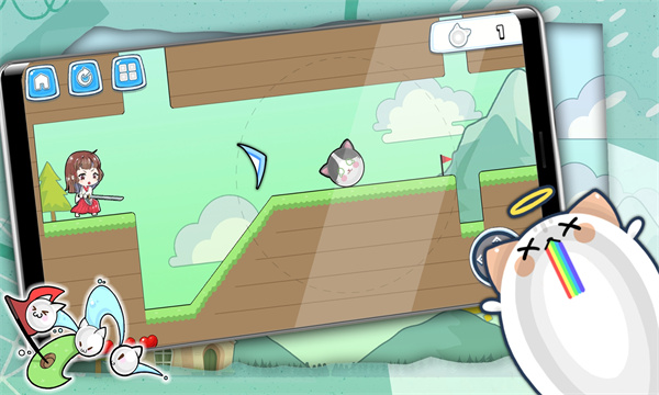 疯狂猫尔夫安卓版(Crazy Golf Cat)截图0